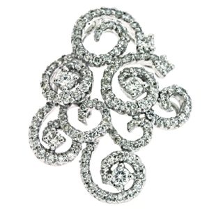 White Gold Diamond Pendant White Gold Diamond Pendant