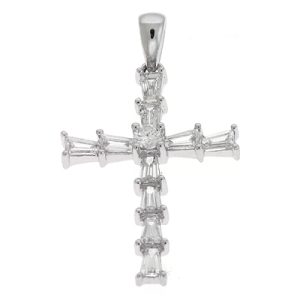 White Gold Cross Pendant White Gold Cross Pendant