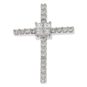 White Gold Cross Pendant White Gold Cross Pendant