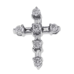 White Gold Cross Pendant White Gold Cross Pendant