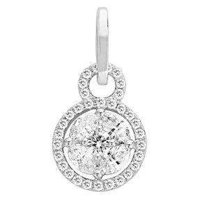 White Gold Diamond Pendant White Gold Diamond Pendant