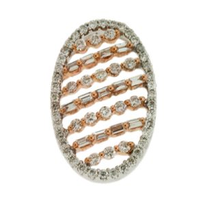 Rose & White Gold Diamond Pendant Rose & White Gold Diamond Pendant