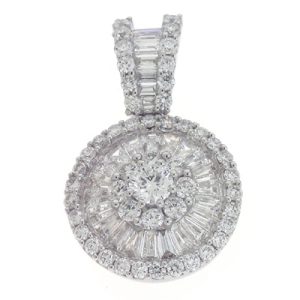 White Gold Diamond Pendant White Gold Diamond Pendant