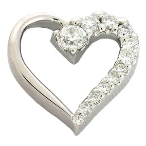 White Gold Journey Heart White Gold Journey Heart