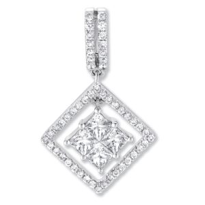 White Gold Diamond Pendant White Gold Diamond Pendant