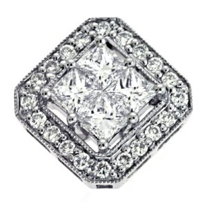 White Gold Diamond Pendant White Gold Diamond Pendant