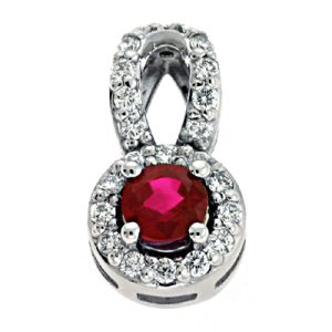 Ruby & Diamond Pendant Ruby & Diamond Pendant