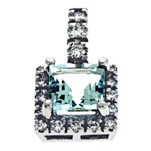 Aquamarine & Diamond Pendant Aquamarine & Diamond Pendant
