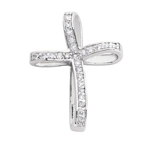 White Gold Diamond Cross White Gold Diamond Cross