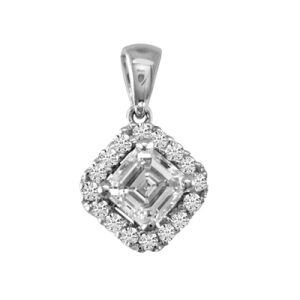 White Gold Diamond Pendant White Gold Diamond Pendant