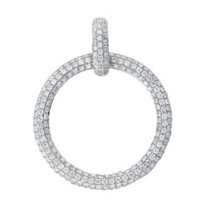 Diamond Pave Circle Pendant Diamond Pave Circle Pendant