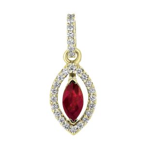 Ruby & Diamond Pendant Ruby & Diamond Pendant