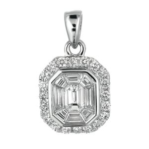 White Gold Diamond Pendant White Gold Diamond Pendant