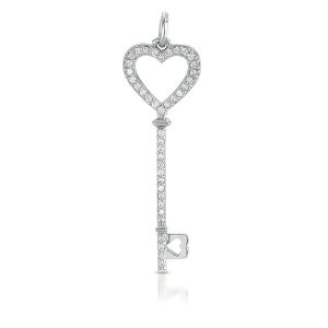 White Gold Key Charm 46mm White Gold Key Charm 46mm