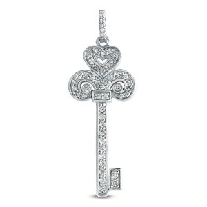 White Gold Key Charm 37mm White Gold Key Charm 37mm
