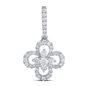 White Gold Diamond Pendant White Gold Diamond Pendant