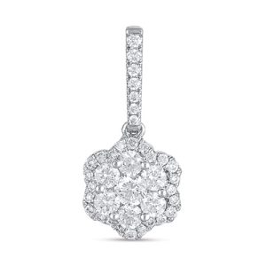 White Gold Diamond Pendant White Gold Diamond Pendant