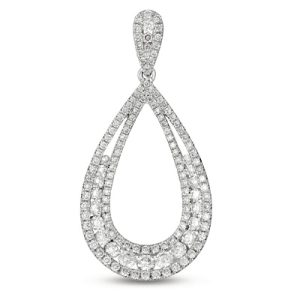 White Gold Diamond Pendant White Gold Diamond Pendant