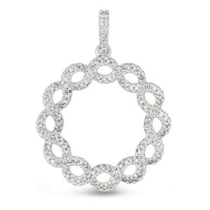 White Gold Diamond Pendant White Gold Diamond Pendant
