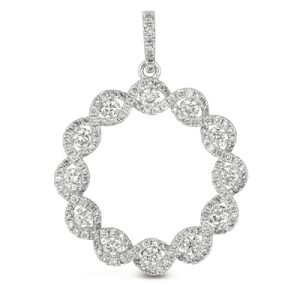 White Gold Diamond Pendant White Gold Diamond Pendant