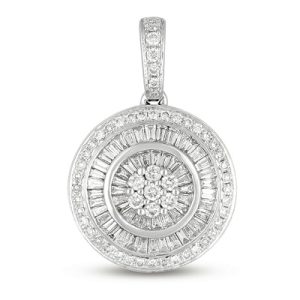 White Gold Diamond Pendant White Gold Diamond Pendant