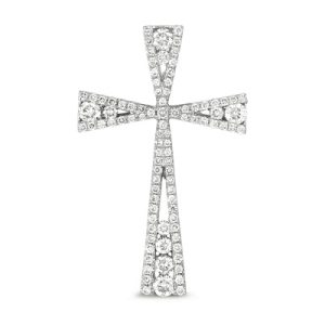 White Gold Cross Pendant