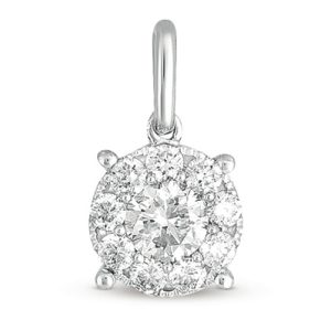 White Gold Diamond Pendant White Gold Diamond Pendant