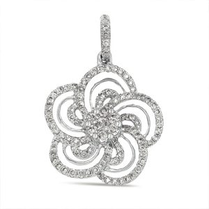 White Gold Diamond Pendant White Gold Diamond Pendant