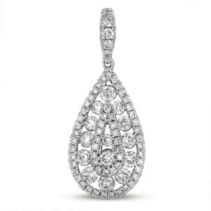White Gold Diamond Pendant White Gold Diamond Pendant