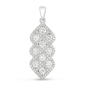 White Gold Diamond Pendant White Gold Diamond Pendant