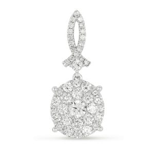 White Gold Diamond Pendant White Gold Diamond Pendant