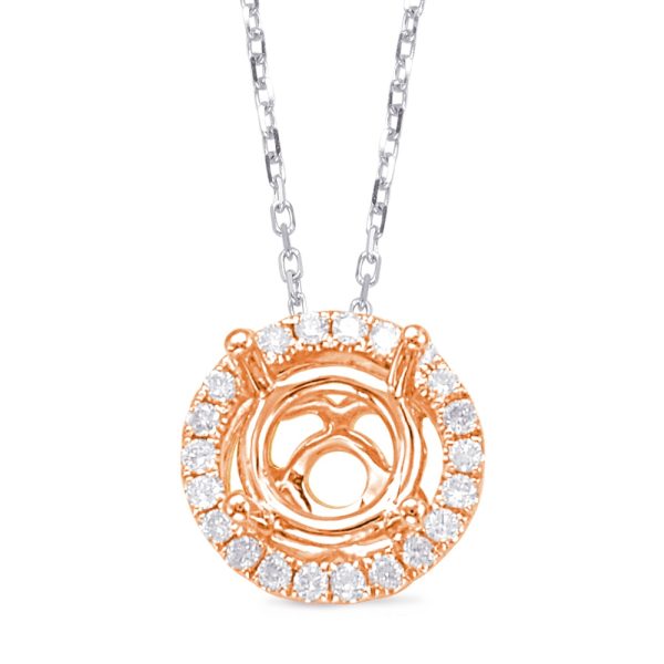Diamond Pendant Halo For 1ct Center