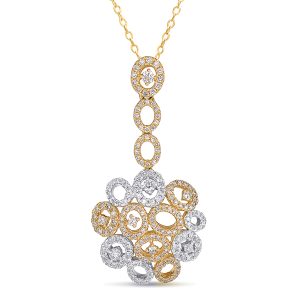 White & Yellow Gold Diamond Pendant White & Yellow Gold Diamond Pendant