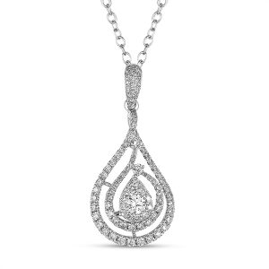 White Gold Diamond Pendant White Gold Diamond Pendant