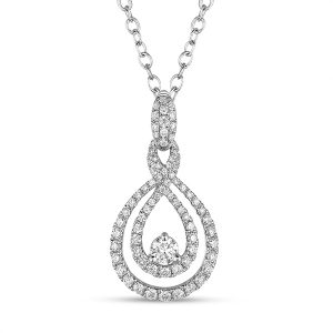 White Gold Diamond Pendant White Gold Diamond Pendant