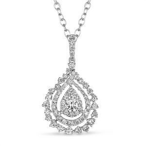 White Gold Diamond Pendant White Gold Diamond Pendant