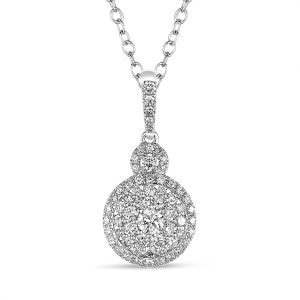 White Gold Diamond Pendant White Gold Diamond Pendant