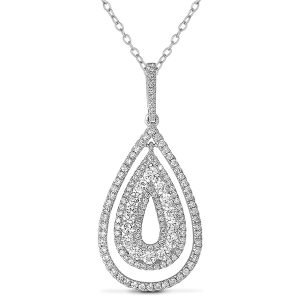 White Gold Diamond Pendant White Gold Diamond Pendant