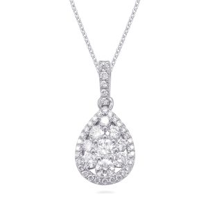White Gold Diamond Pendant White Gold Diamond Pendant