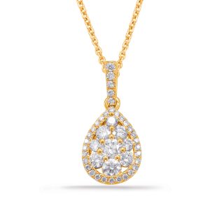 Yellow Gold Diamond Pendant