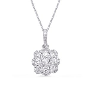 White Gold Diamond Pendant White Gold Diamond Pendant