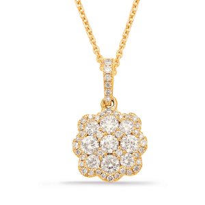 Yellow Gold Diamond Pendant