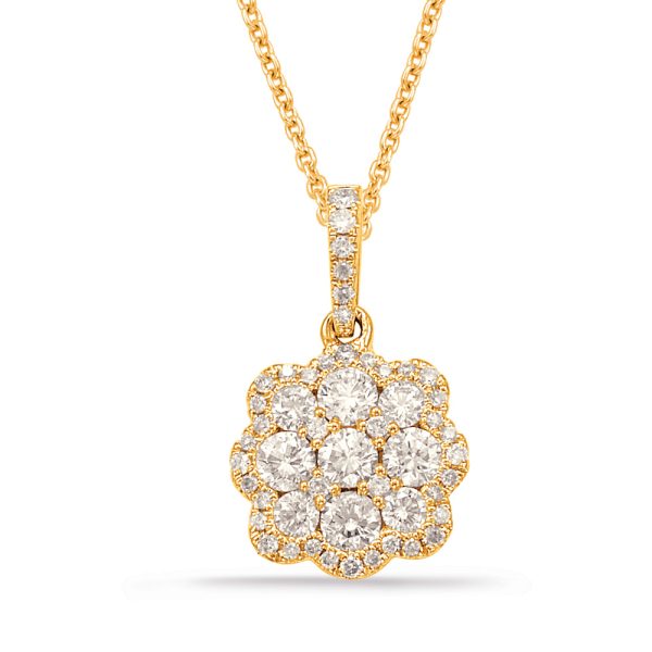Yellow Gold Diamond Pendant