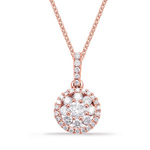 Rose Gold Diamond Pendant
