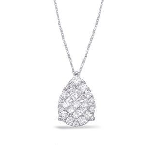 White Gold Diamond Pendant White Gold Diamond Pendant