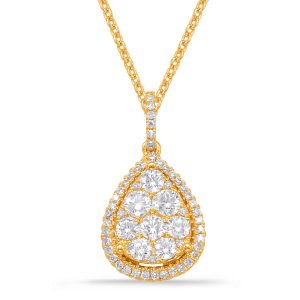 Yellow Gold Diamond Pendant