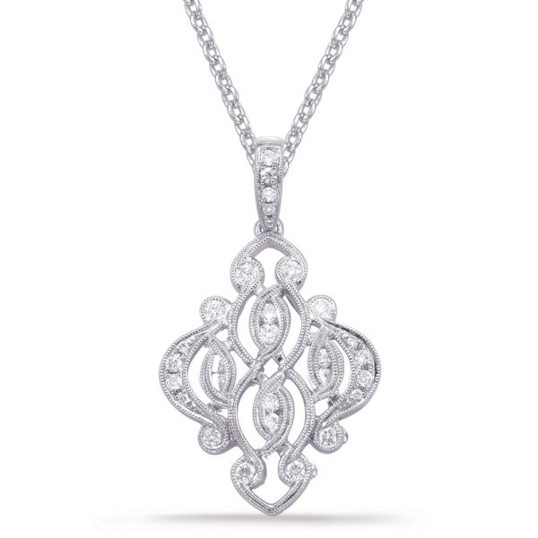 White Gold Diamond Pendant