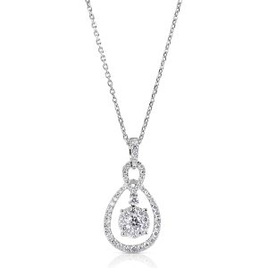 White Gold Diamond Pendant White Gold Diamond Pendant