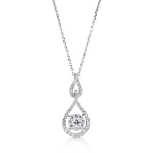 White Gold Diamond Pendant White Gold Diamond Pendant