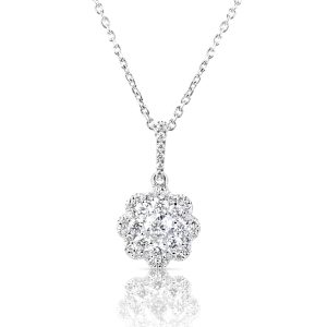 White Gold Flower Pendant White Gold Flower Pendant